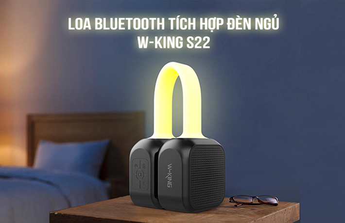 Loa Bluetooth W-King S22 tích hợp đèn ngủ