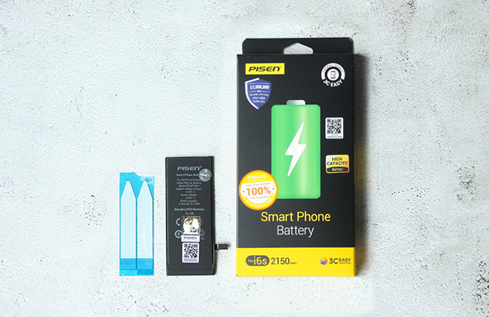 Thay pin iPhone 6S chính hãng Pisen dung lượng cao 2150mAh