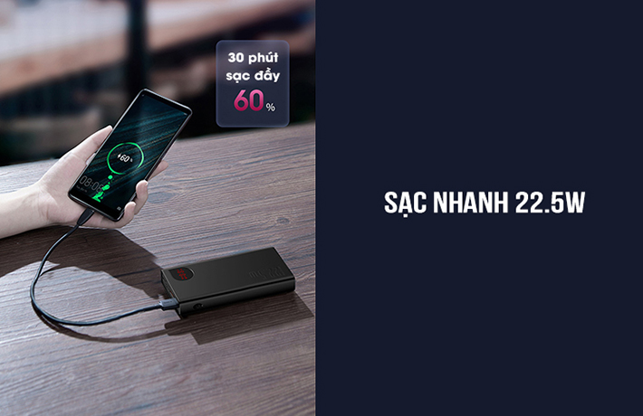 Pin sạc dự phòng 20000mAh Baseus 22.5W PPAD000101