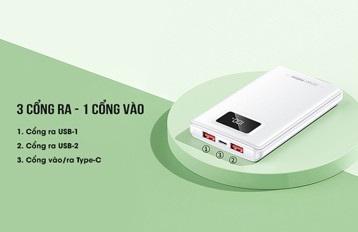 Pin sạc dự phòng 10000mAh 22.5W Remax RPP-319