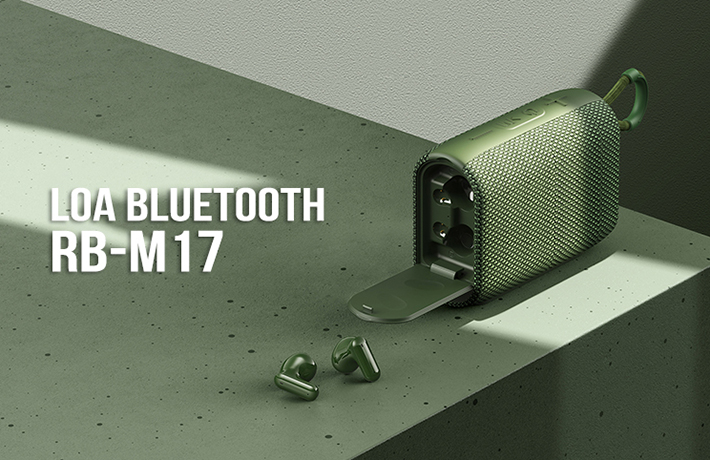 Loa Bluetooth Remax RB-M17 kèm tai nghe không dây