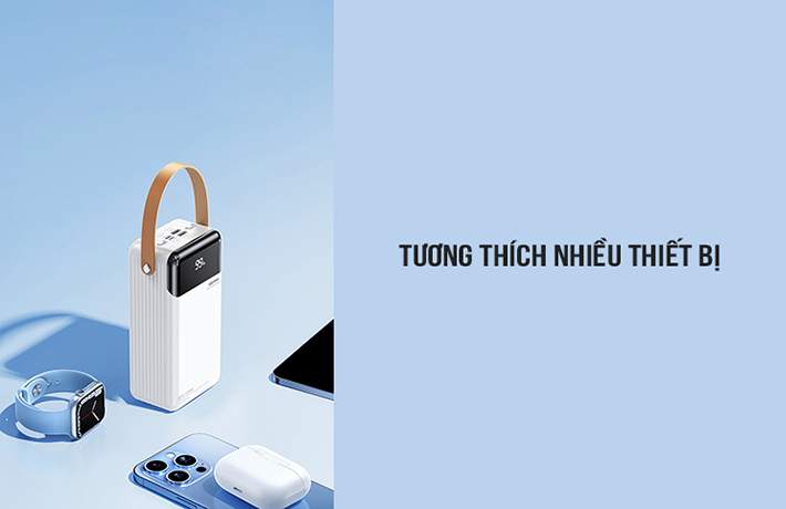 Sạc dự phòng kèm cáp 22.5W 60000mAh Remax RPP-565